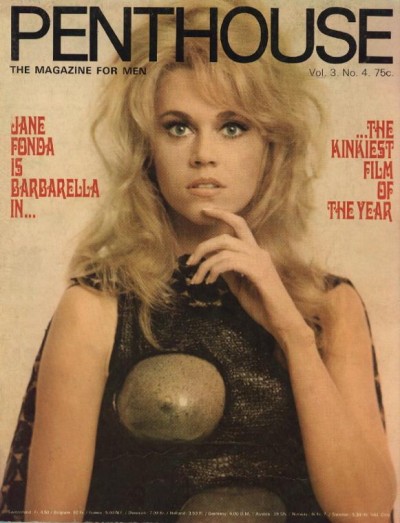 Jane Fonda as Barbarella featured on the cover of Penthouse