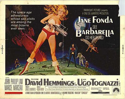 Barbarella poster from the 60s