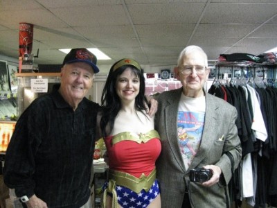 Joe Sinnott, Amber as Wonder Woman, and Pete Marston