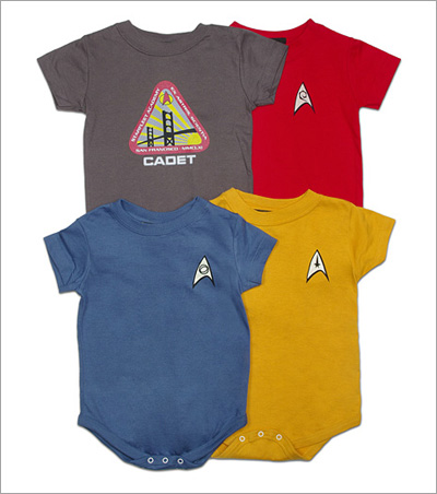 Star Trek Uniform Onesies 