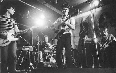 Talking Heads live at CBGB, 1977. 