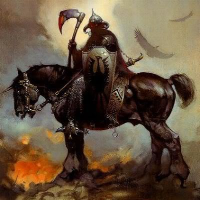 A Frazetta painting: Why steal this when you can wear it on a tacky t-shirt?