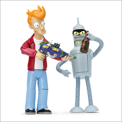 Futurama Action Figures: Fry and Bender