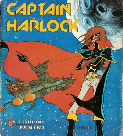 Captain harlock was a hit all over the world: This is an album cover from Italy in 1979
