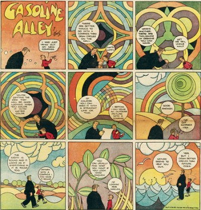 Frank King tackles the subject of modern abstract art in Gasoline Alley.