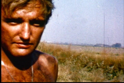 Dennis Hopper on the set of the film Cool Hand Luke from 1967