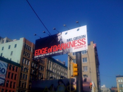 The Edge of Darkness giant billboard