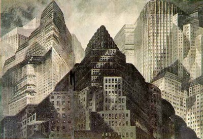 Metropolis: Preproduction drawing by Erich Kettelhut