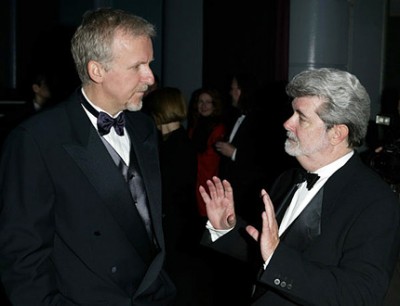 James Cameron and Geroge Lucas