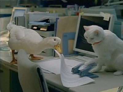 Aflac co-workers Japanese advert Aflac co-workers Japanese advert