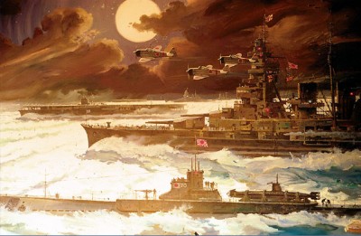 Japanese Fleet - Tora, Tora, Tora by Robert McCall