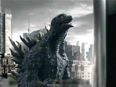 Kirin Black Deep Body Fire commercial featuring Godzilla