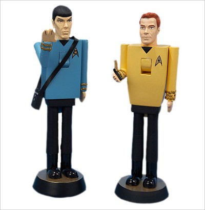 Kirk and Spock Nutcrackers