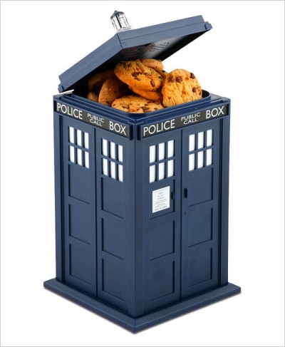 The Talking TARDIS Cookie Jar