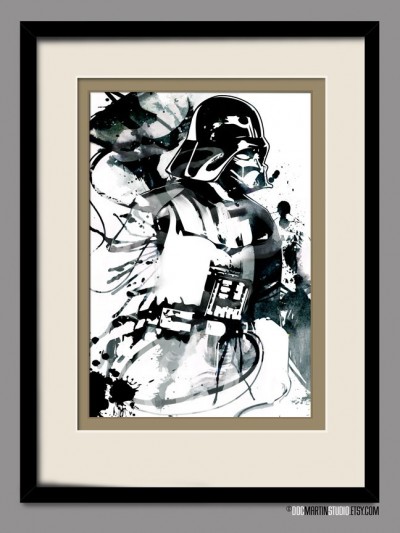 Star Wars DARTH VADER Pop Art style fan art illustration by Doc Martin