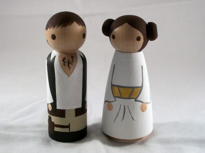 Han and Leia Kokeshi Dolls