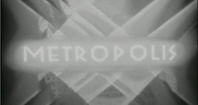 The opening title from Metropolis