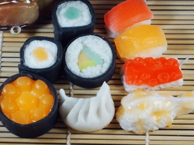 Ultra Realistic Sushi Lover Deluxe Soaps Gift Set (Wasabi scented)