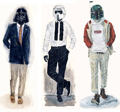 John Woo's Star Wars Designer Fashion Illustrations