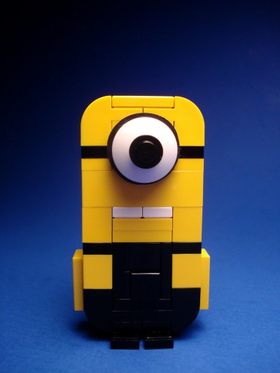 Despicable Me minion made out of LEGO