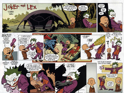 The Joker and Lex Luthor, Calvin and Hobbes-style