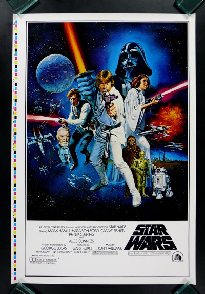 Star Wars movie poster printers proof