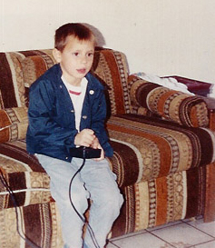 Tim Sheehy playing an Atari 2600