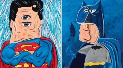Picasso-style superheroes