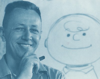 Charles Schulz as a young man in the 50s