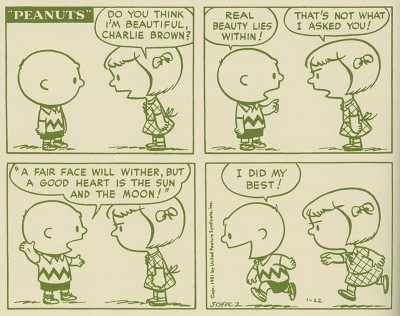 An early Peanuts comic strip 