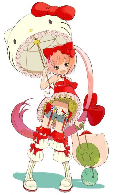 Vocaloid2 Hello Kitty Illustration