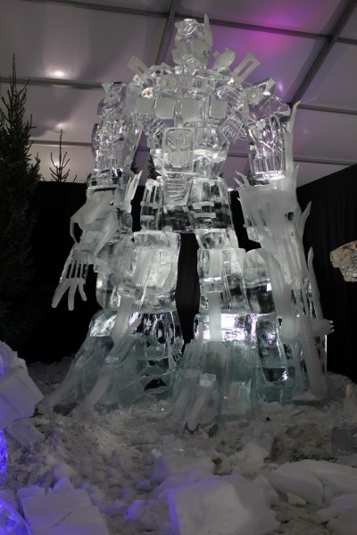 Optimus Prime Ice Statue 3