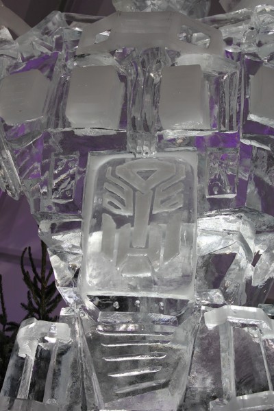 Optimus Prime Ice Statue 2