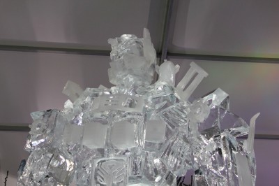 Optimus Prime Ice Statue 1