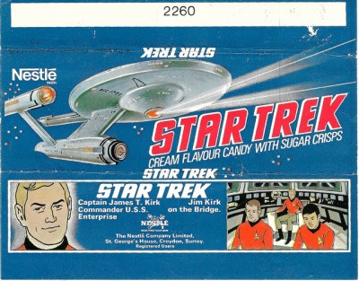 Star Trek candy bar