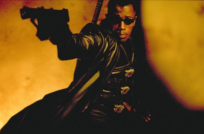 Wesley Snipes as the movie version of Blade
