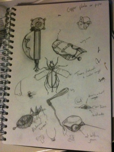 Tom's Steampunk drawings