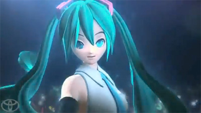 Miku Hatsune Stars in a Toyota Advert