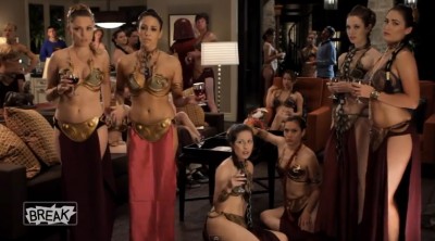 Slave Leia PSA starring Kaley Cuoco