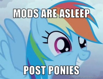My Little Pony: Mods are Asleep Post Ponies