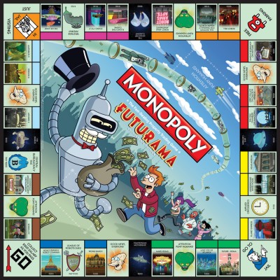 Futurama Monopoly board