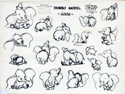 Dumbo character design sheet