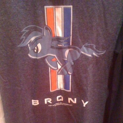 Brony t-shirt based on the old Mustang car logo
