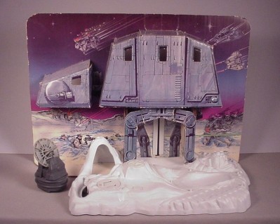 Vintage 1980 Star Wars Hoth Ice Planet playset toy & Box for 3 3/4" figures