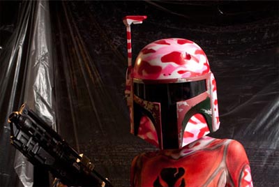 A Beautiful Boba Fett Star Wars Body Paint Project