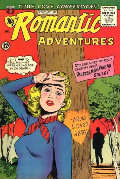 romance comic book cover from jan 1962