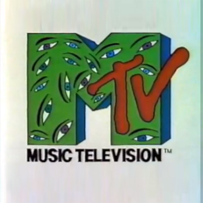 a vintage MTV logo