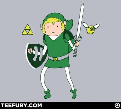 Legend of Zelda x Adventure Time teefury shirt