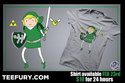 Legend of Zelda x Adventure Time TeeFury Ad