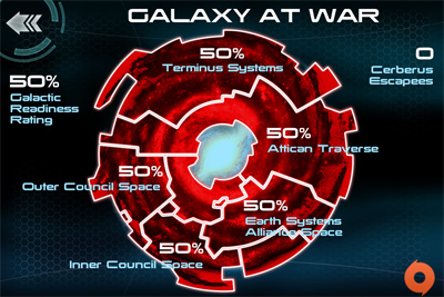 Mass Effect 3 Galaxy at War Map